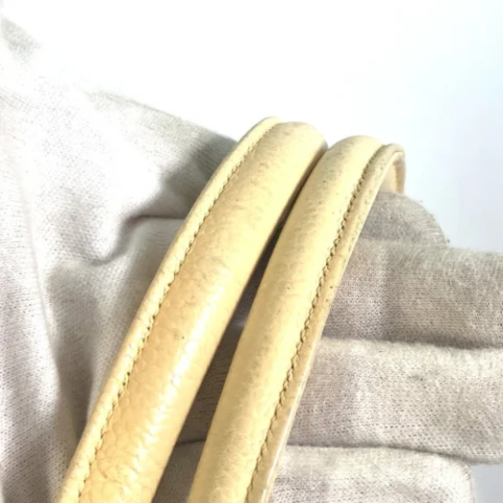 Chanel Vintage Pre-owned Fabric chanel-bags Yellow Dames