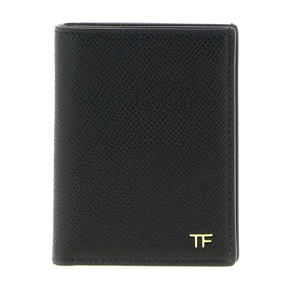 Tom Ford Men's Grain Foldable Small- Leather Cardholder