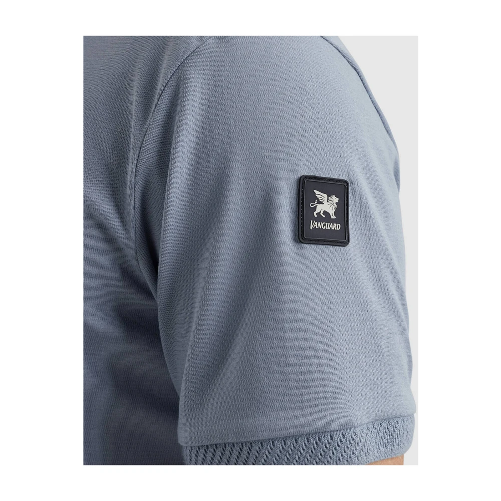 Vanguard Korte Mouw Polo Interloc Stijl Blue Heren