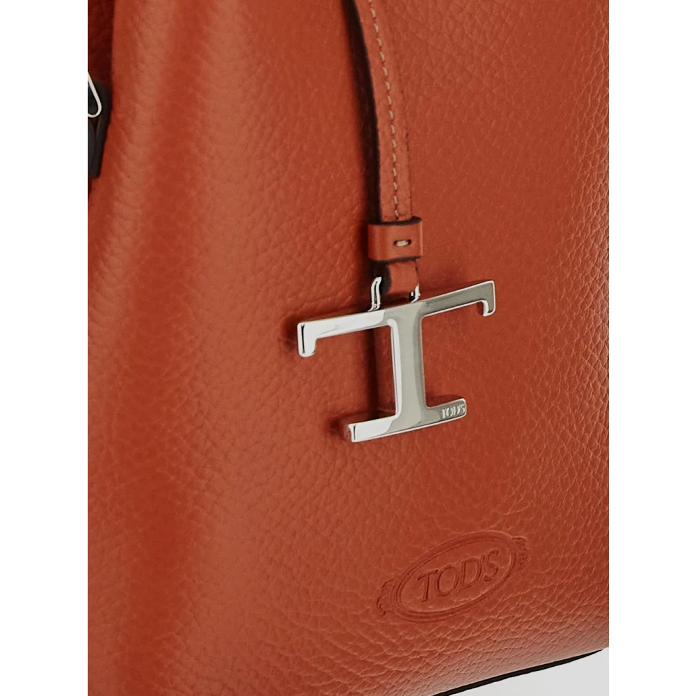 TOD'S Leren Micro Tas Brown Dames