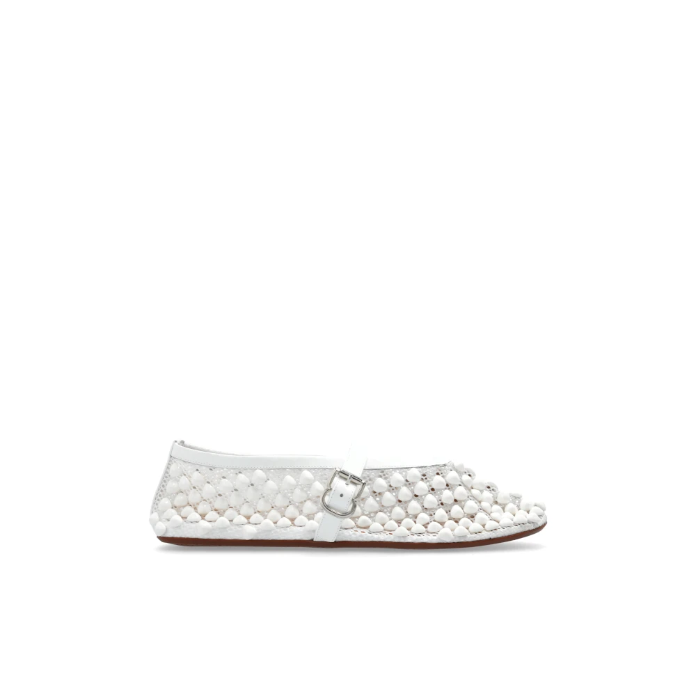 Alaïa Ballerina's met decoratieve afwerking White Dames