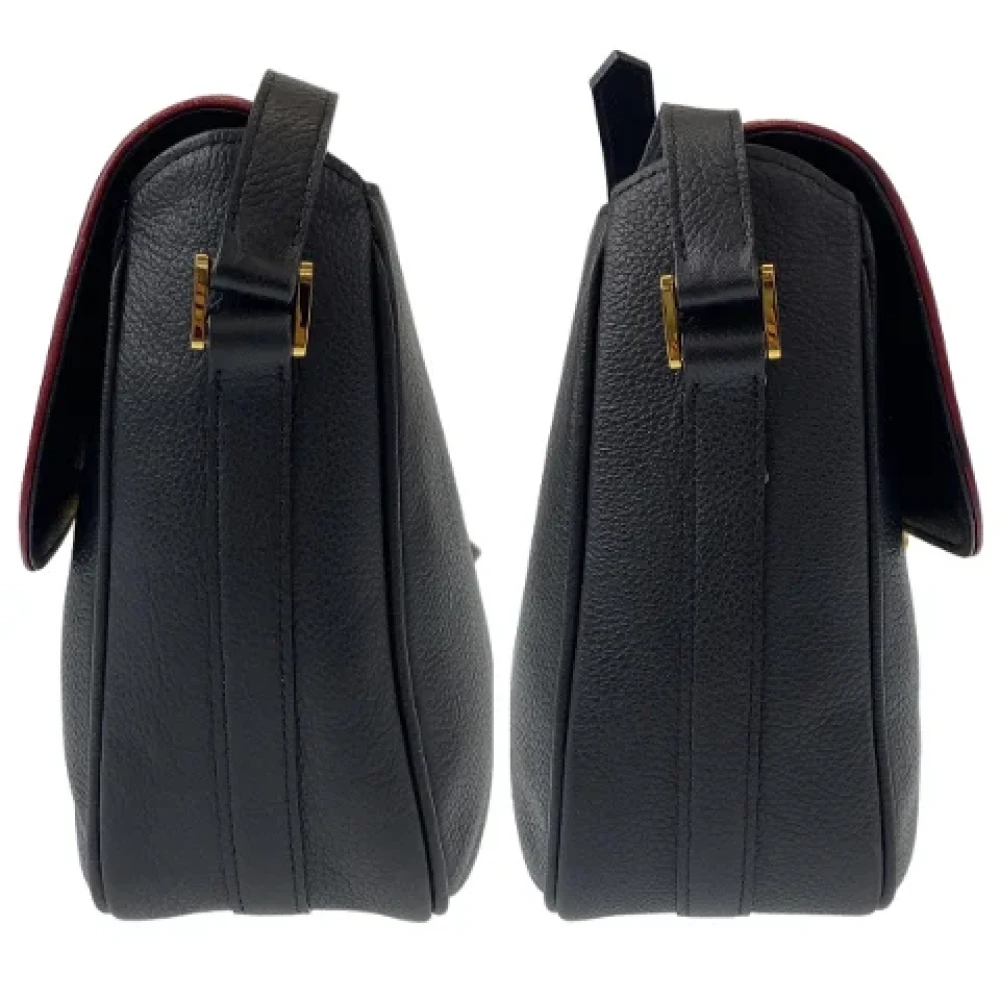 Yves Saint Laurent Vintage Pre-owned Leather shoulder-bags Black Dames
