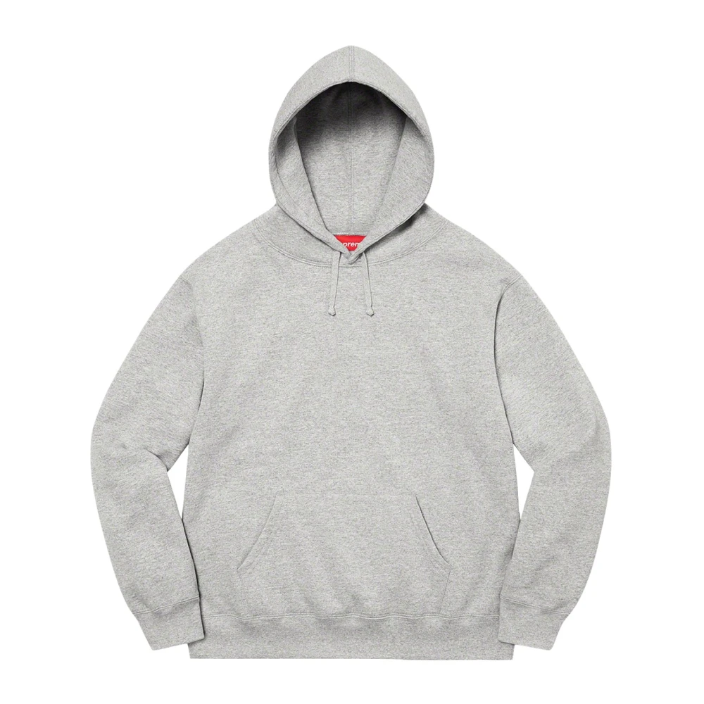 Supreme Limited Edition Satin Appliqué Hoodie Gray Heren