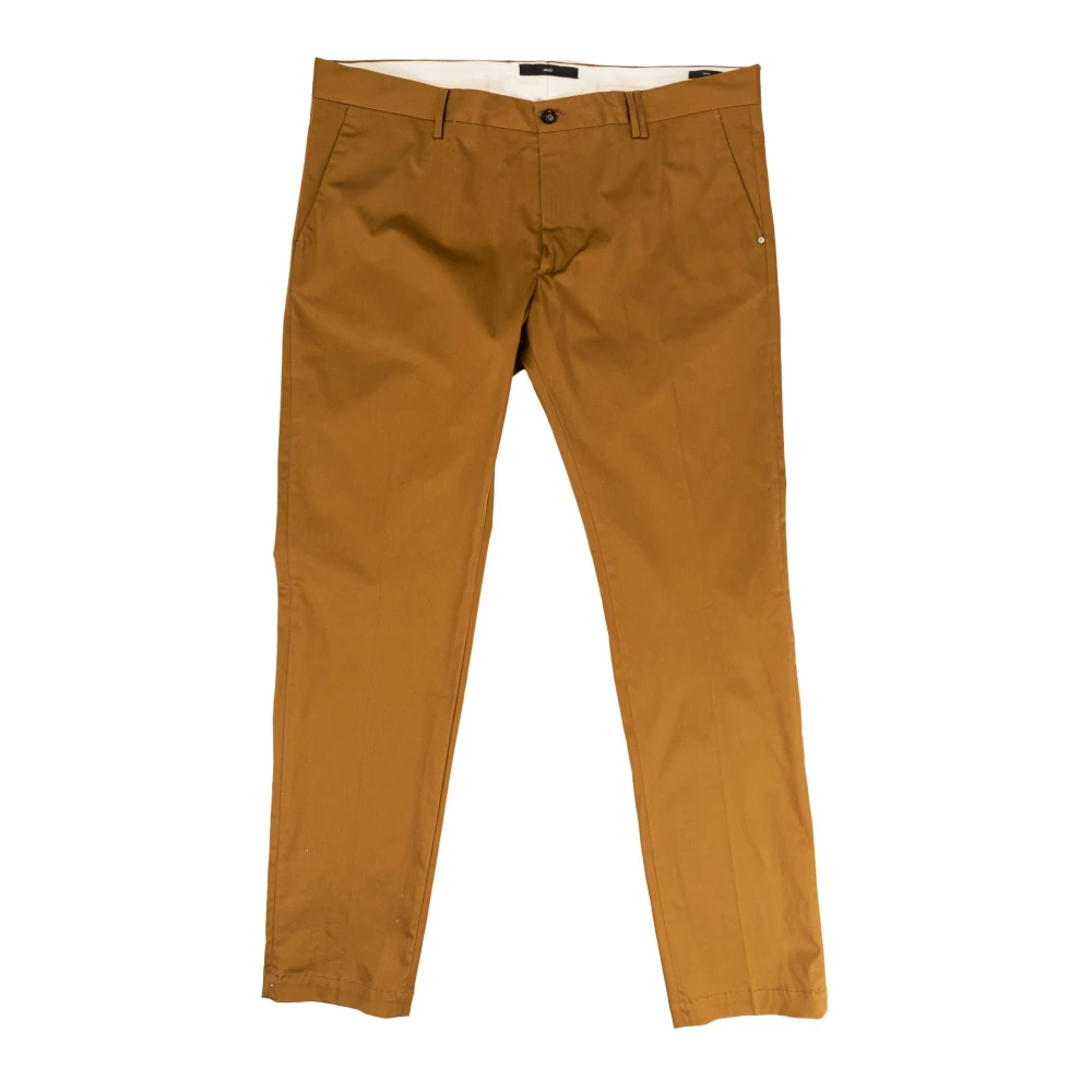 Liu Jo Elegante Katoenen Chino Broek Zomer Bruin Brown Heren