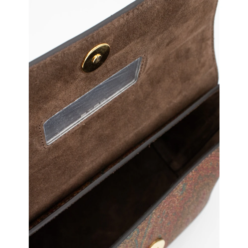 ETRO Paisley Jacquard Kleine Boot Tas Brown Dames