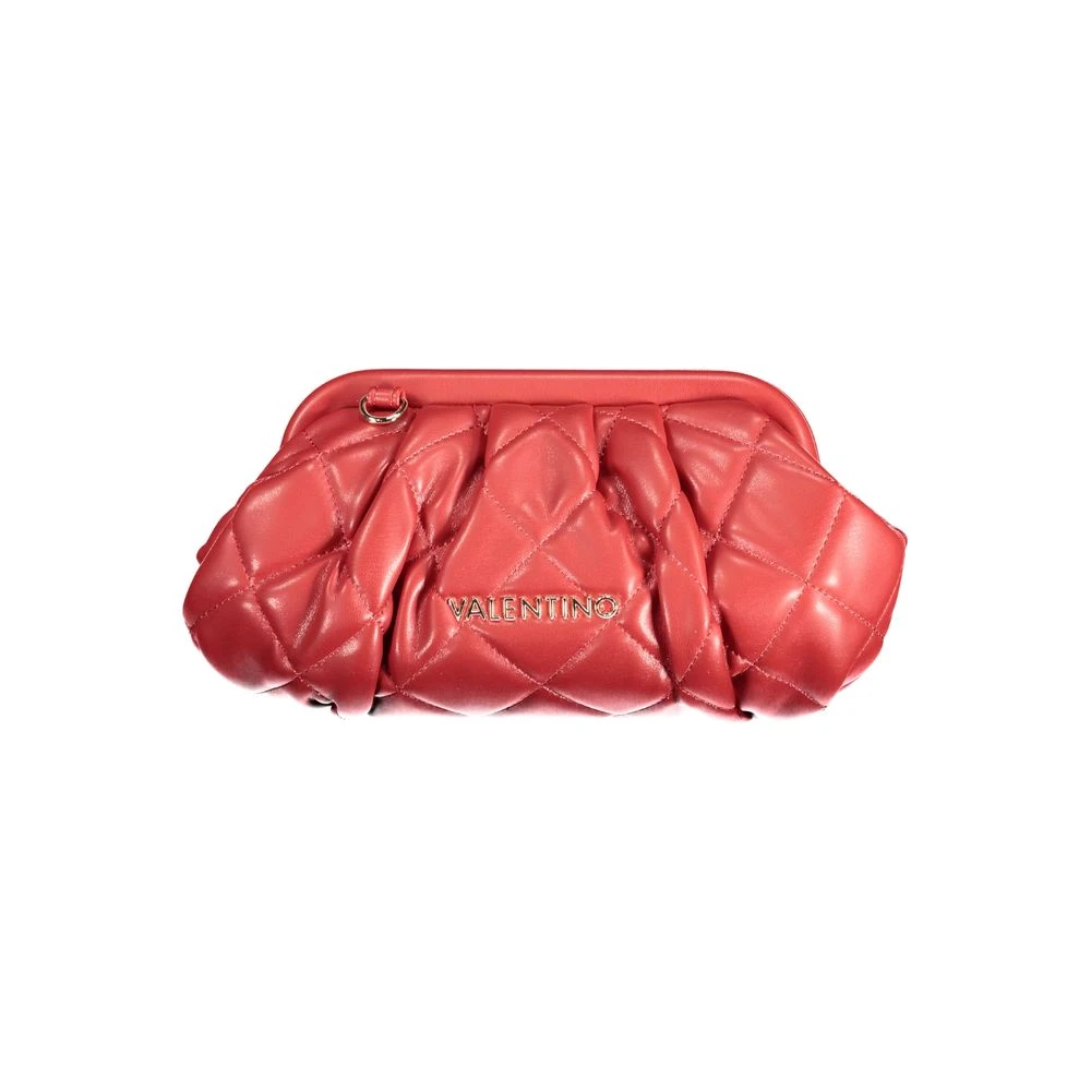 Valentino By Mario Valentino Women's Red Polyethylene Handbag With Adjustable Strap
