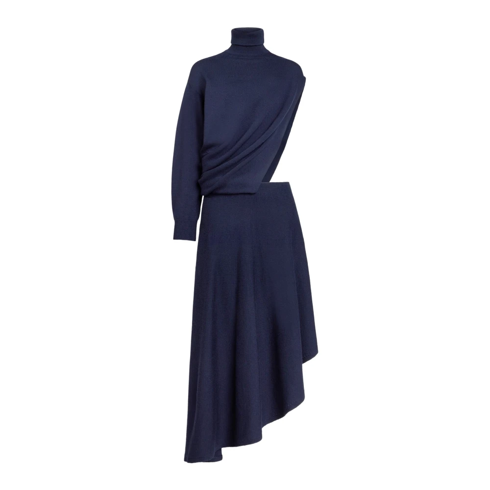 Alaïa Black Cut-Out Wool Dress - Female - Knitted Dresses - S - Dresses