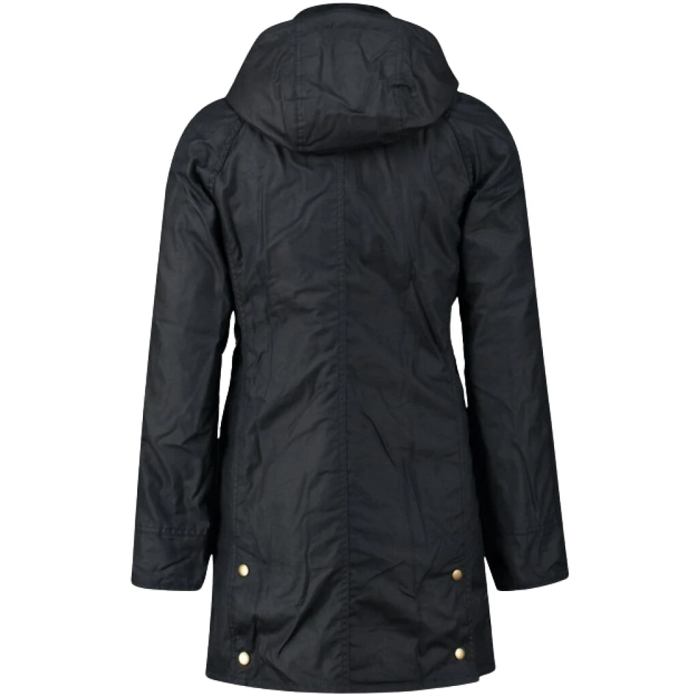 Barbour Waxjas met knoopsluiting Blue Dames