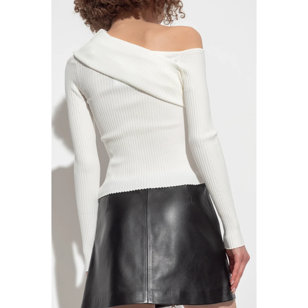 Courrèges Top Twist White Dames