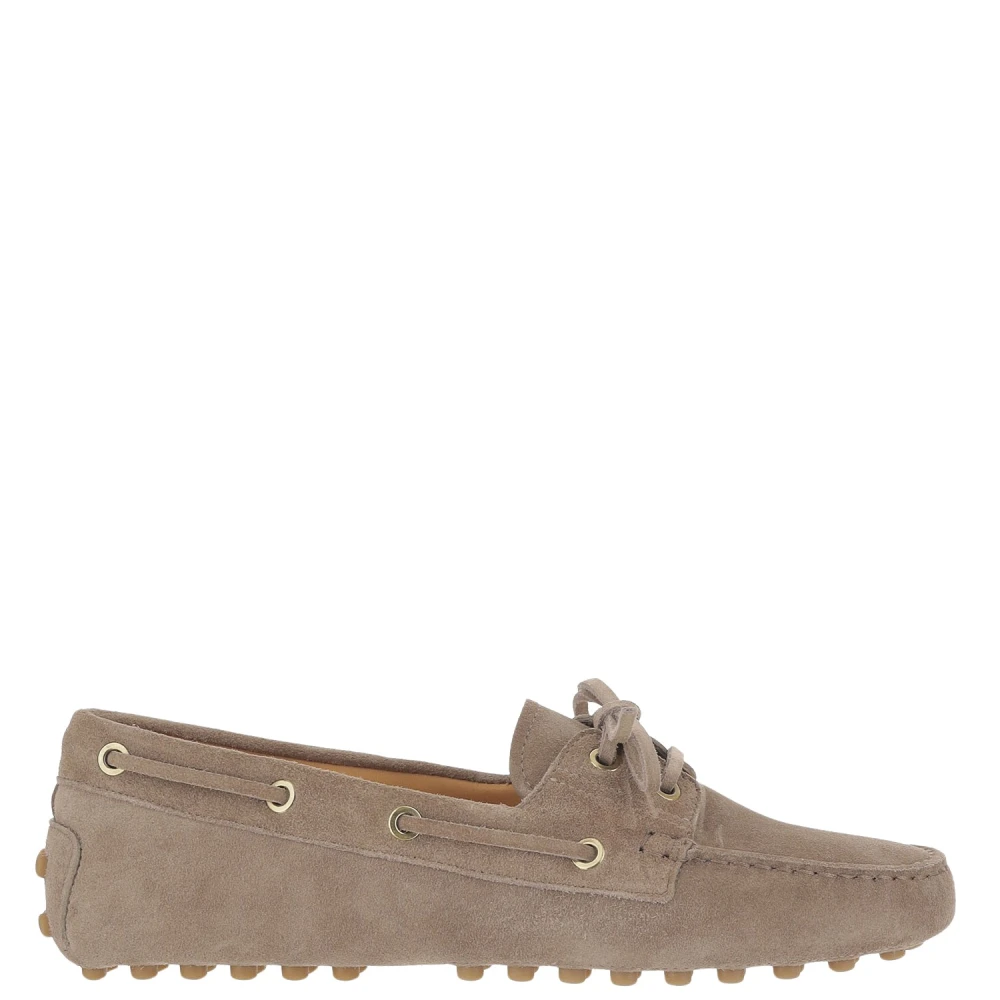 Tod's Women's Beige Flat Shoes