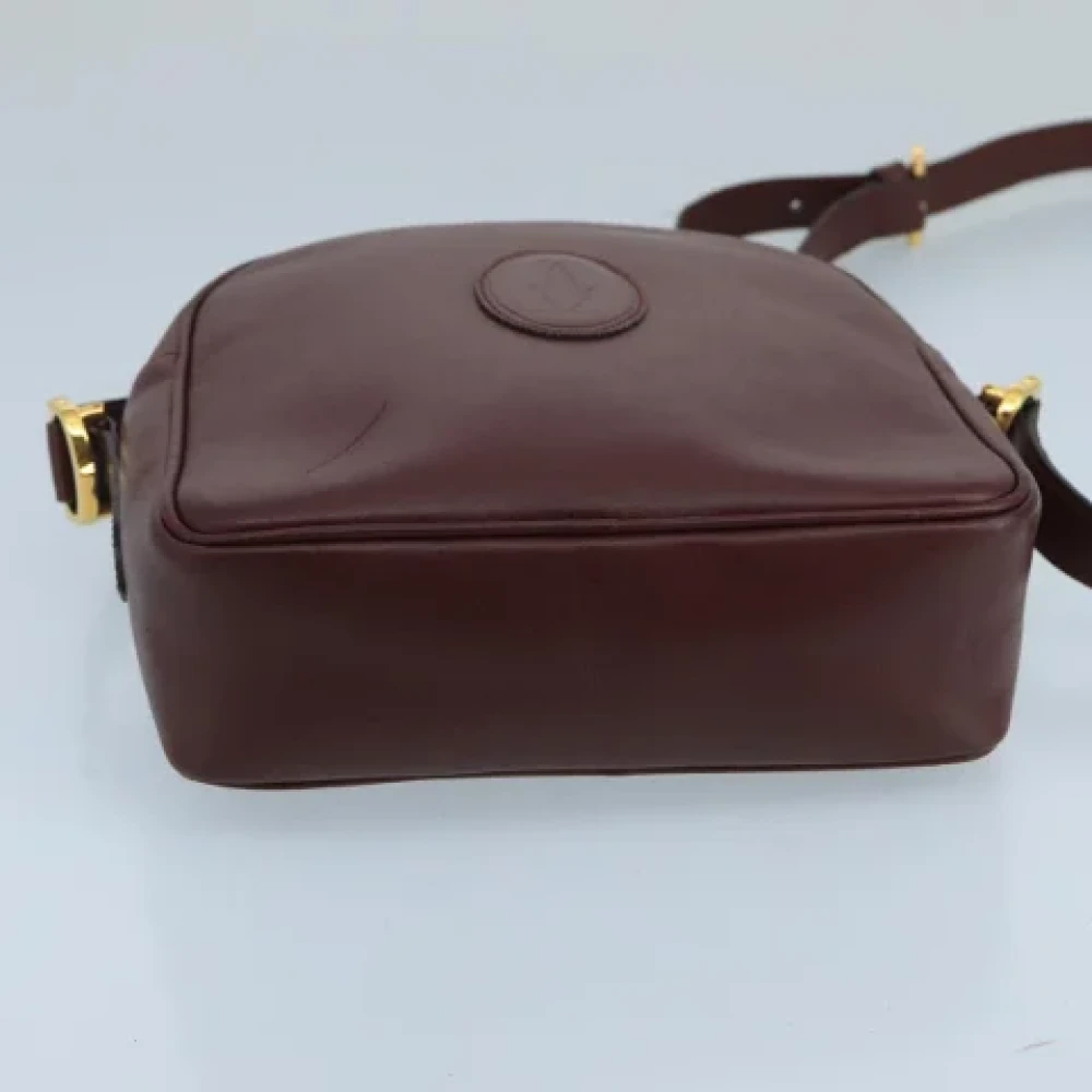 Cartier Vintage Pre-owned Leather shoulder-bags Red Dames