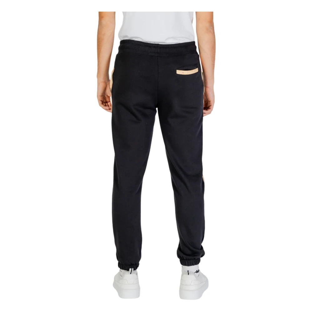 Alviero Martini 1a Classe Zwarte katoenen broek met veters Black Heren