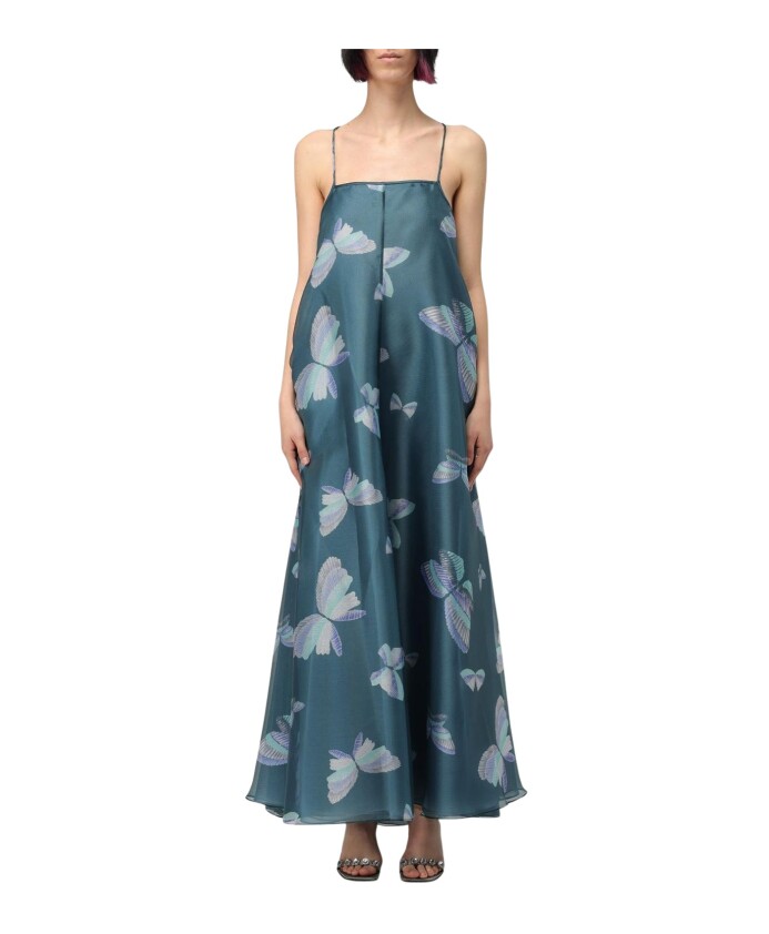 robe-longue-papillon-bleu