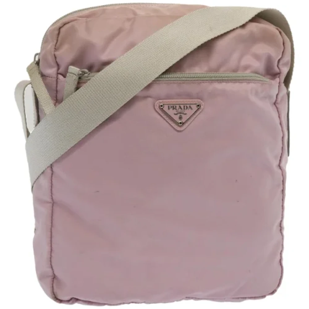 Prada Vintage Pre-owned Nylon prada-bags Pink Dames