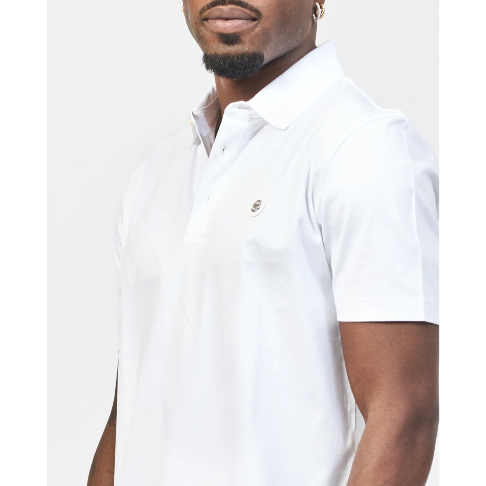 Hugo Boss Witte Polo Shirt Regular Fit White Heren