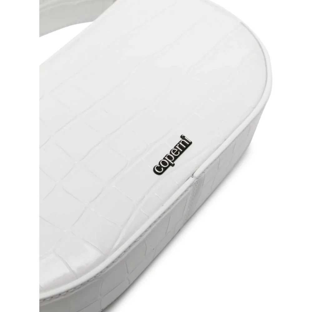 Coperni Witte Leren Handtas met Afneembare Band White Dames