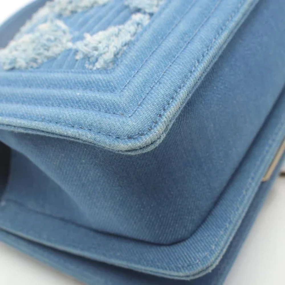 Chanel Vintage Pre-owned Denim crossbody-bags Blue Dames