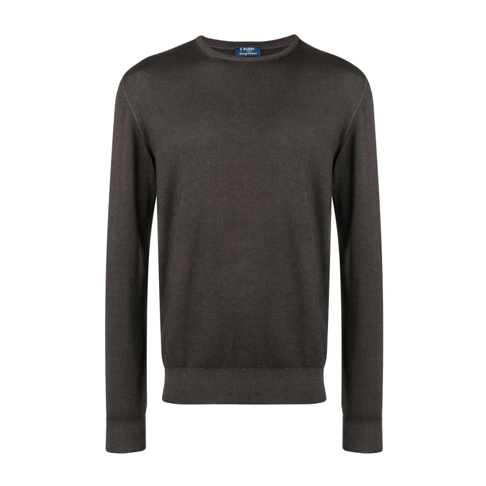 Barba Luxe Wollen Gebreide Kleding Brown Heren