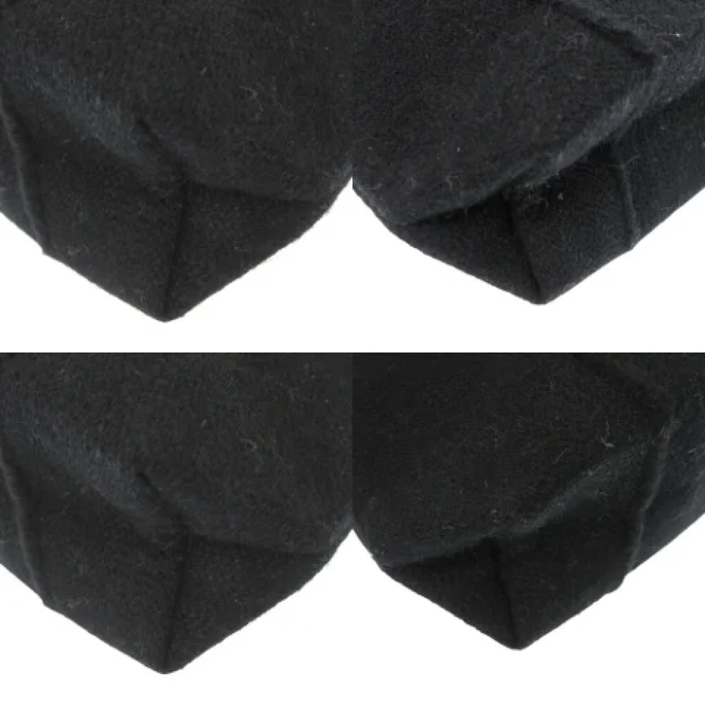Hermès Vintage Pre-owned Wool totes Black Dames
