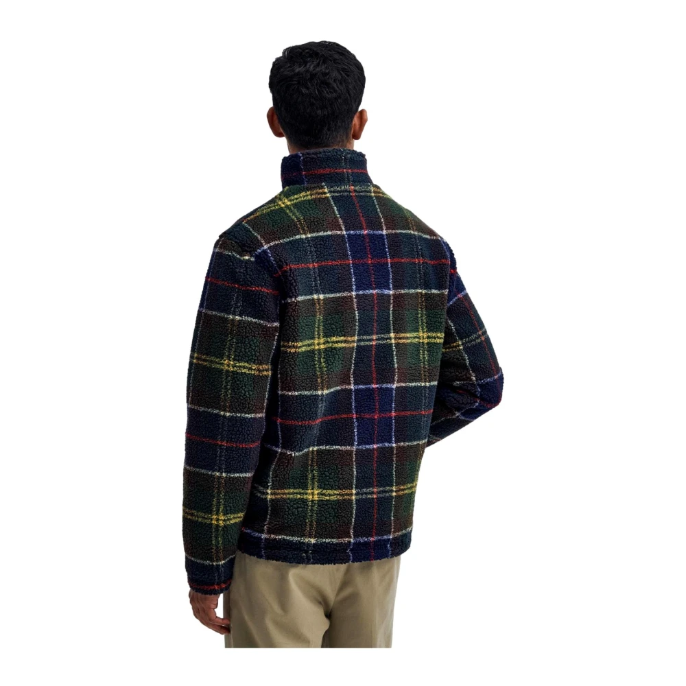 Barbour Sherpa Jas met Tartan Motief Multicolor Heren
