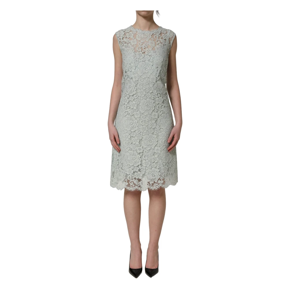 Dolce & Gabbana Women's Green Party Dresses, M, Sleeveless Sheath Dress