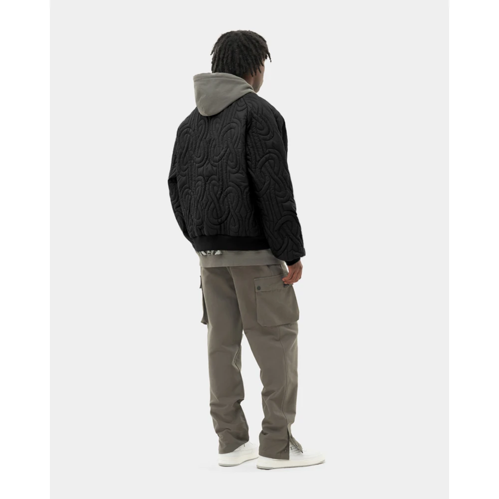 Filling Pieces Bomber Quilted Black Heren