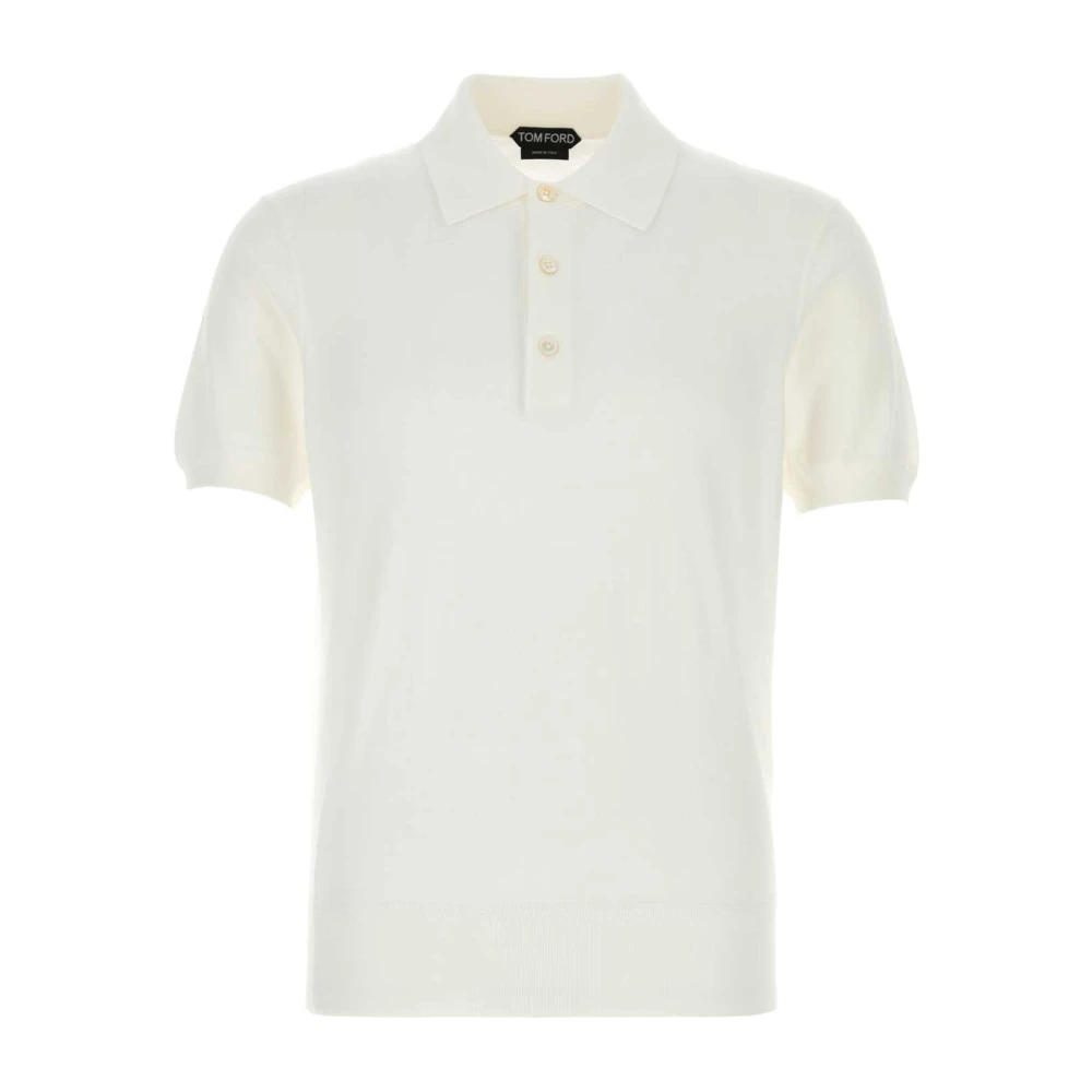 Tom Ford Men's White Pure Cotton Polo