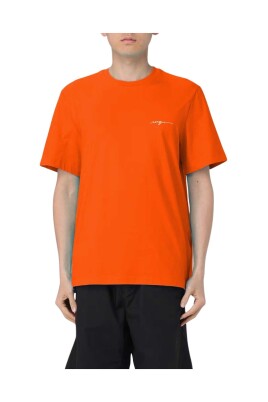 t-shirt-en-coton-orange-pour-homme