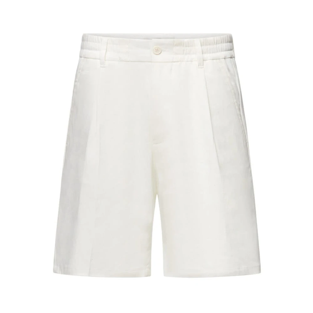 Drykorn Women's White Casual Shorts, W31, Off Linen Shorts 1930-126014