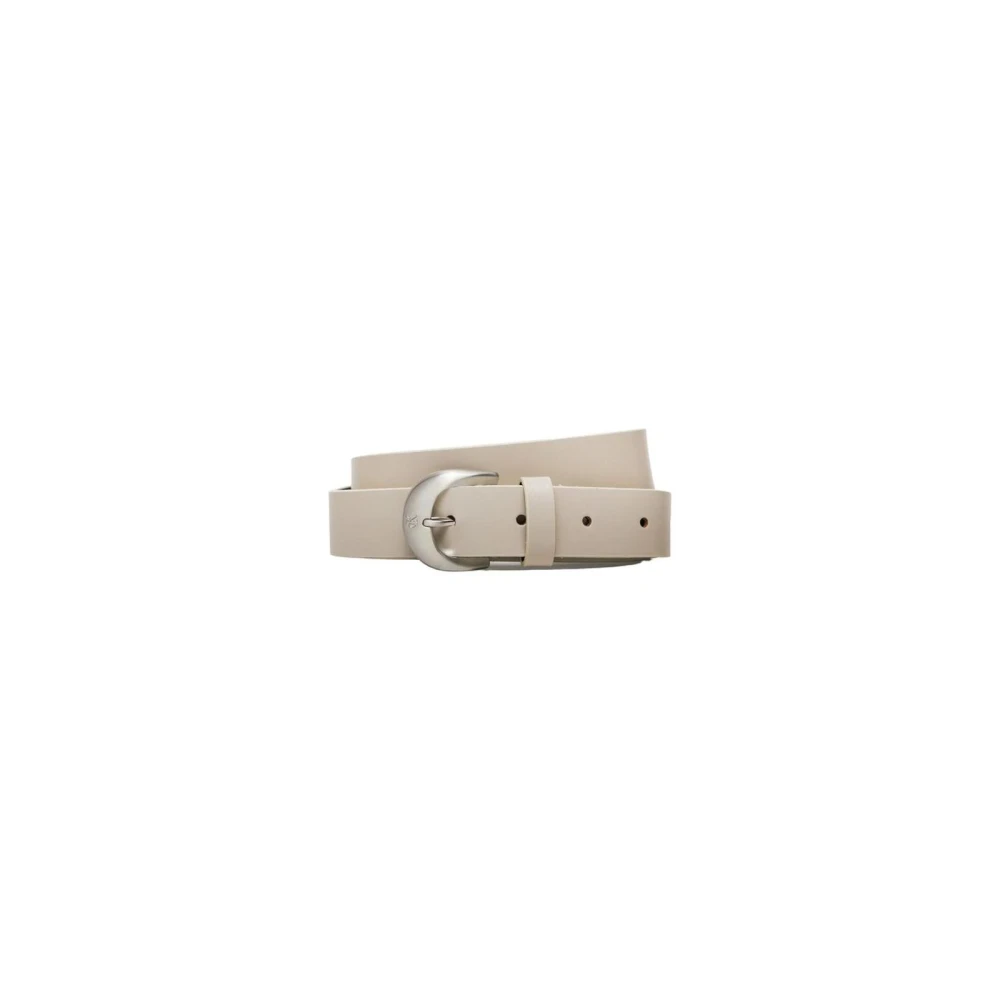 Calvin Klein Jeans Grijze leren riem in casual stijl Gray Dames