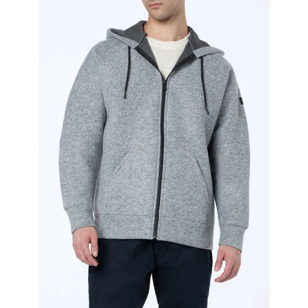 MC2 Saint Barth Heren Grijs Melange Technische Stof Sweatshirt Gray Heren