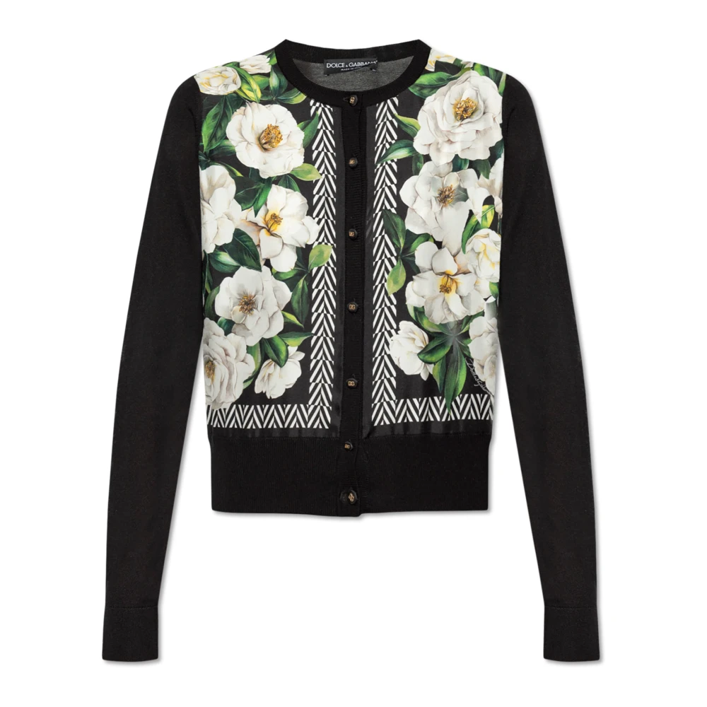 Dolce & Gabbana Vest met bloemenpatroon Black Dames