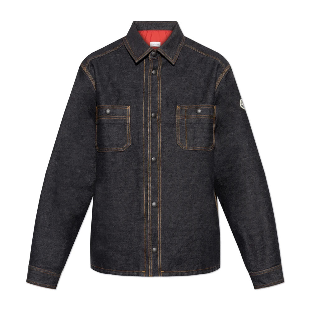 Moncler Denim jas Blue Heren