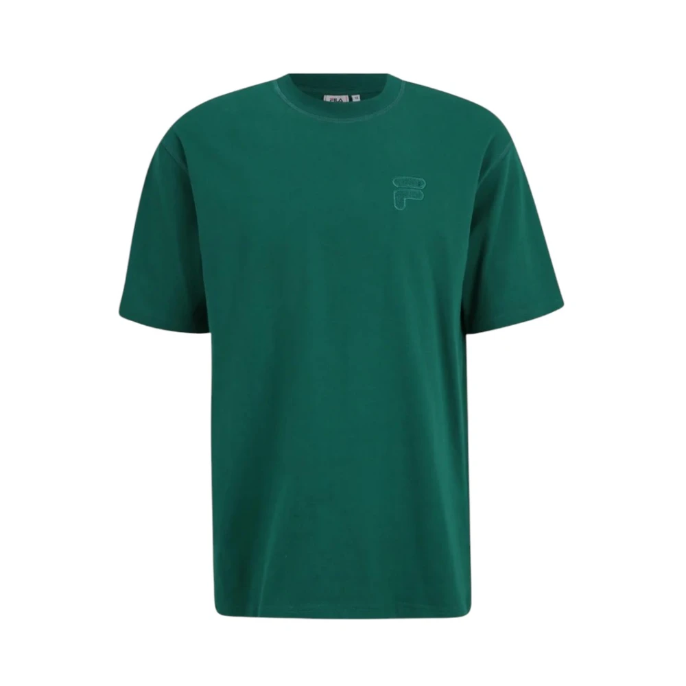 Fila Katoenen T-shirt voor Modieus Comfort Green Heren