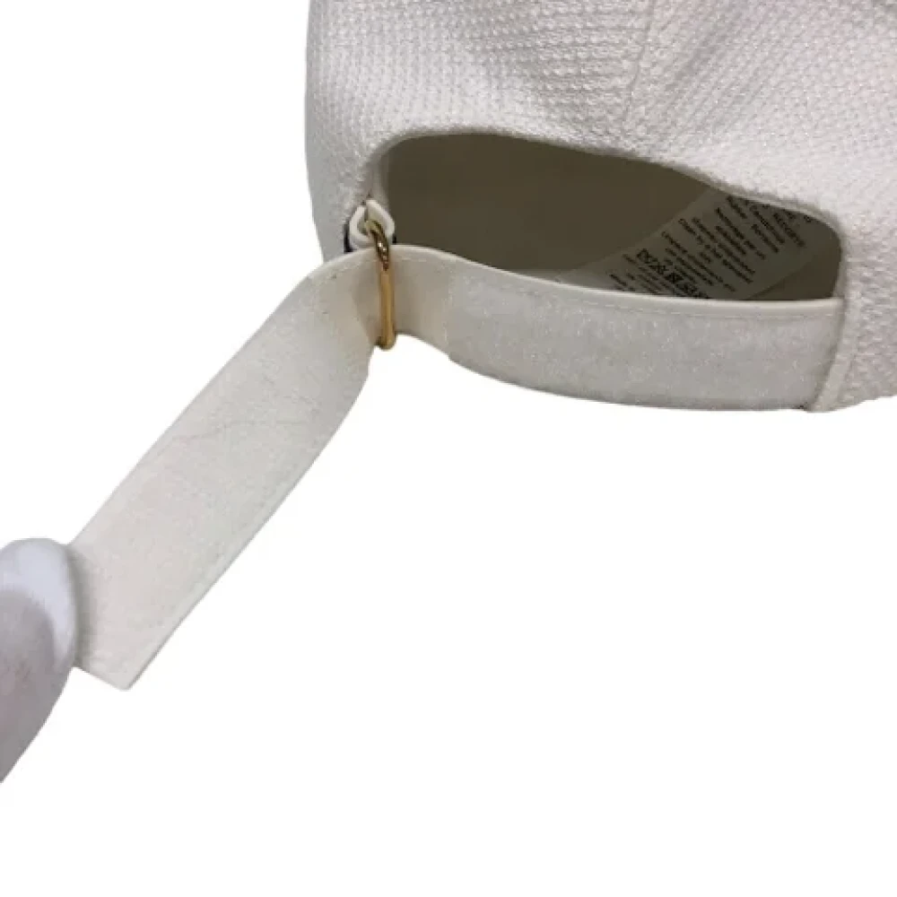 Dior Vintage Pre-owned Cotton hats White Dames