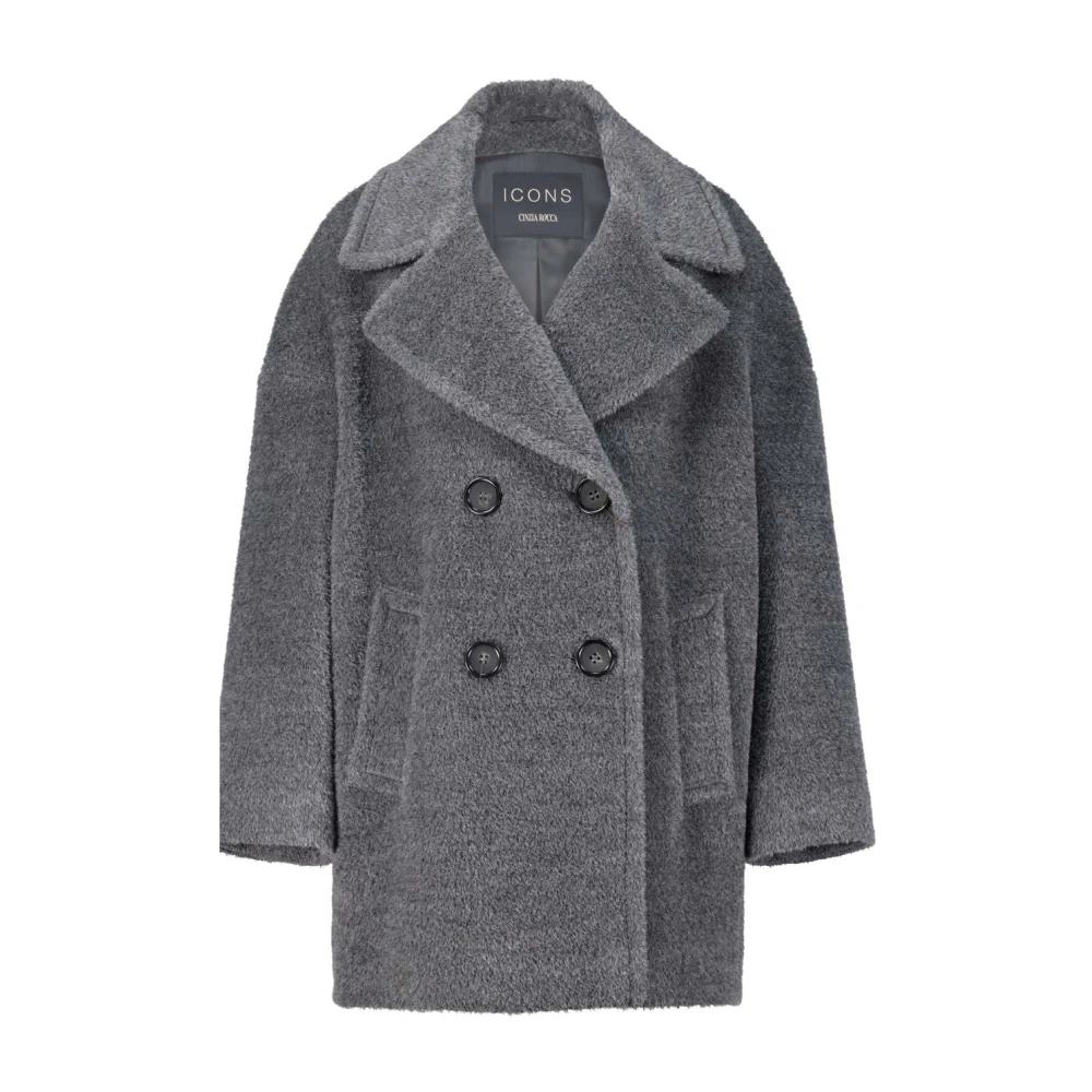 Cinzia Rocca Alpaca Blend Jas Gray Dames