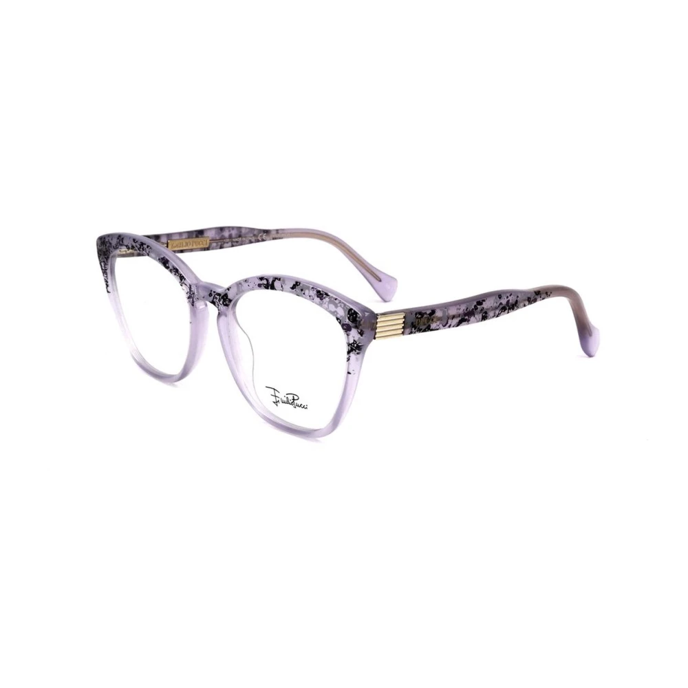 EMILIO PUCCI Paarse Plastic Montuur Bril voor Vrouwen Purple Dames
