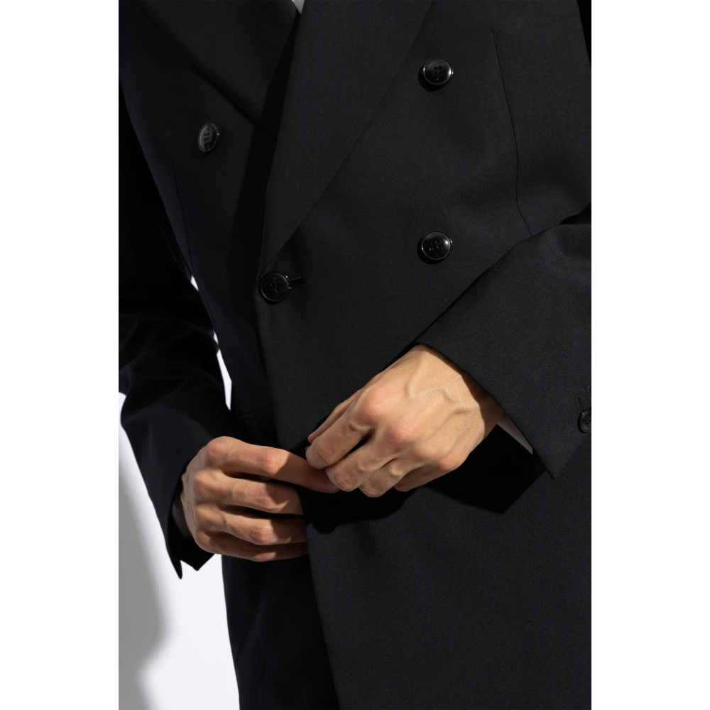 Giorgio Armani Wollen pak Blue Heren