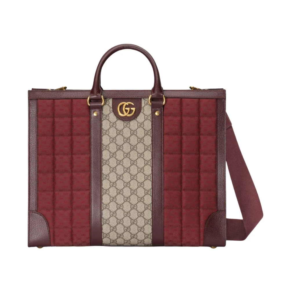 Gucci Mini GG Canvas Grote Tote Tas Brown Dames