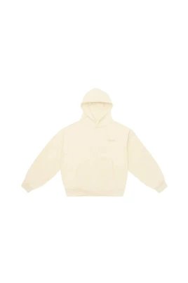 Dubbellagers Broderad Hoodie