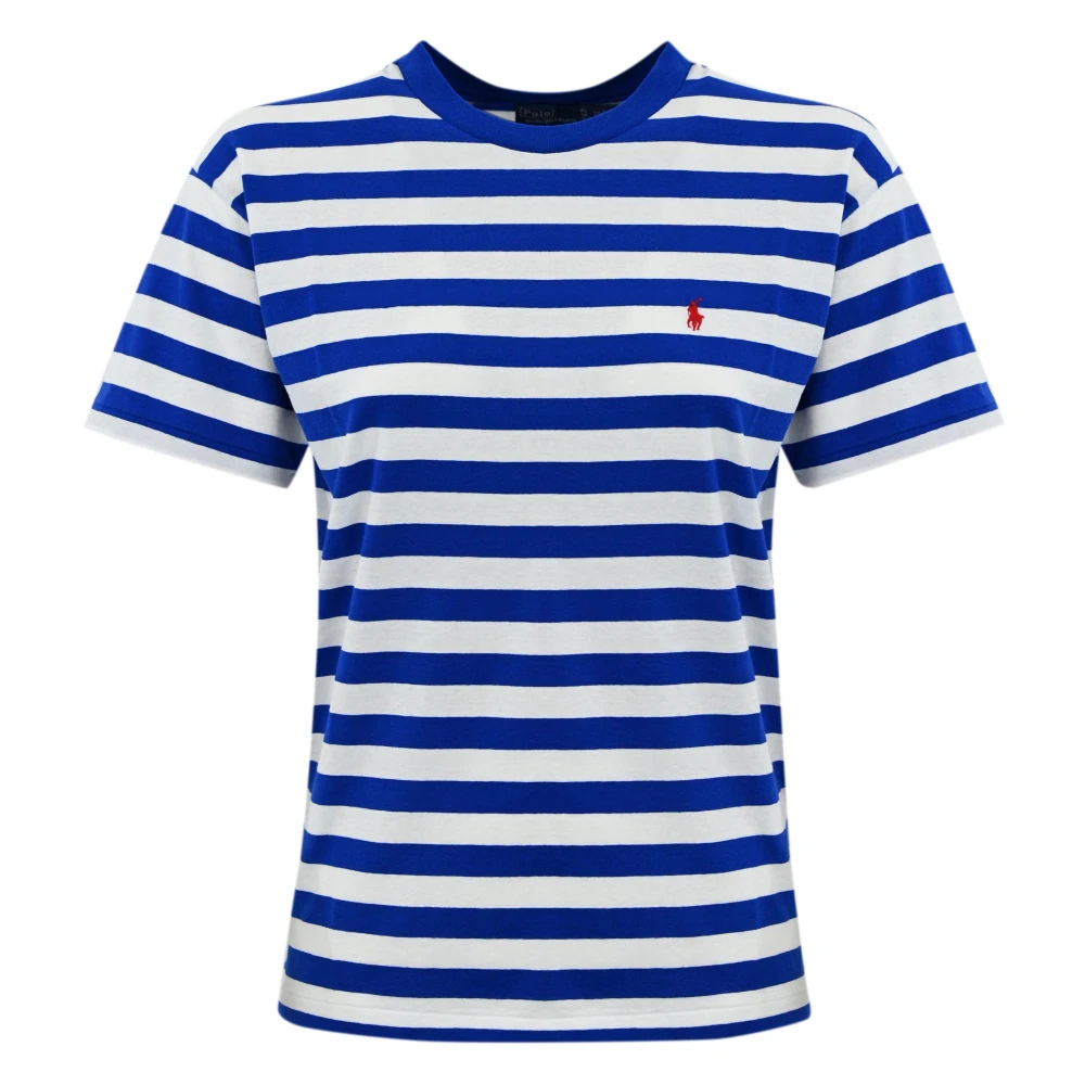 Ralph Lauren Gestreept T-shirt met lange mouwen voor dames Blue Dames