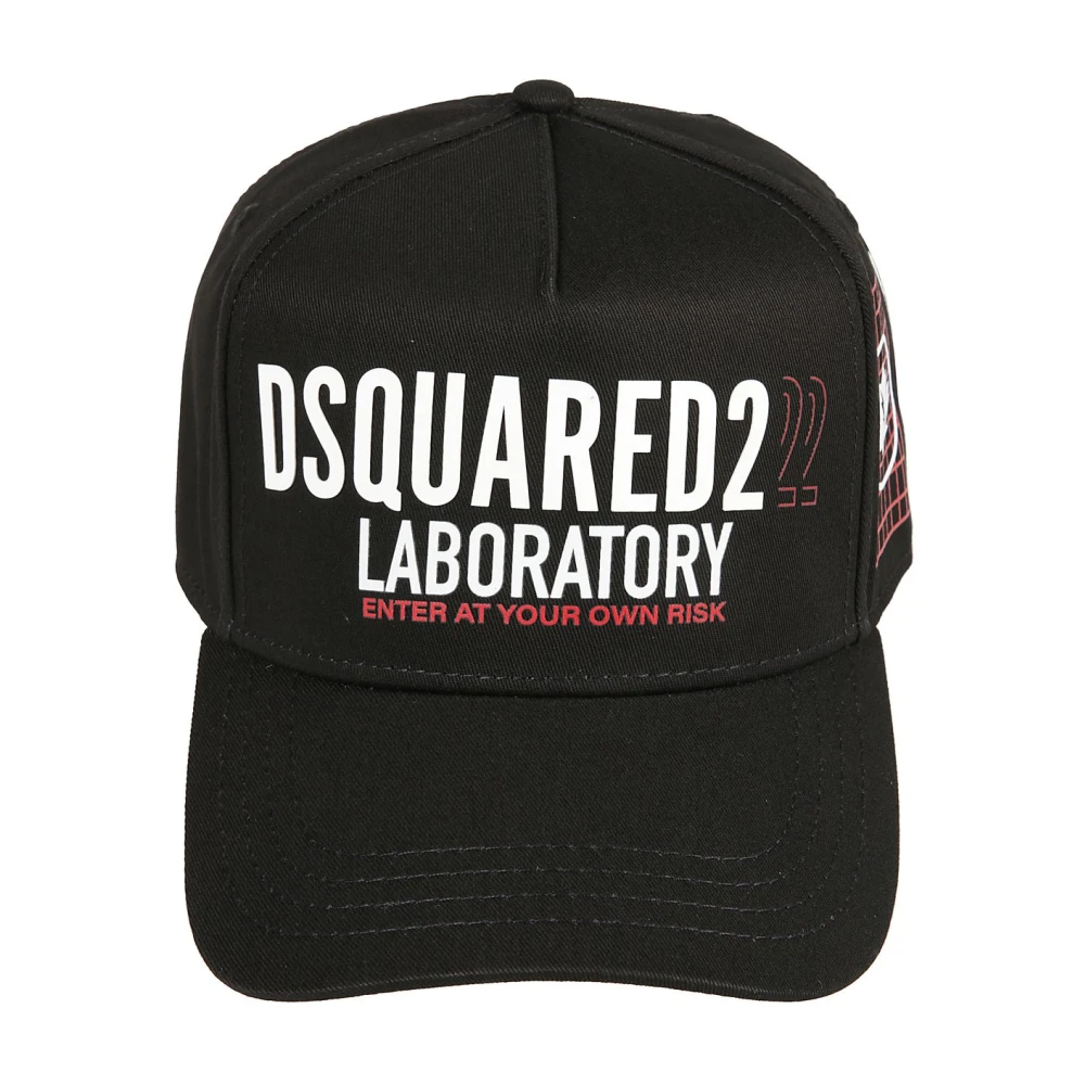 Dsquared2 Men's Black Caps, One Size, Stylish Hat For And Wo