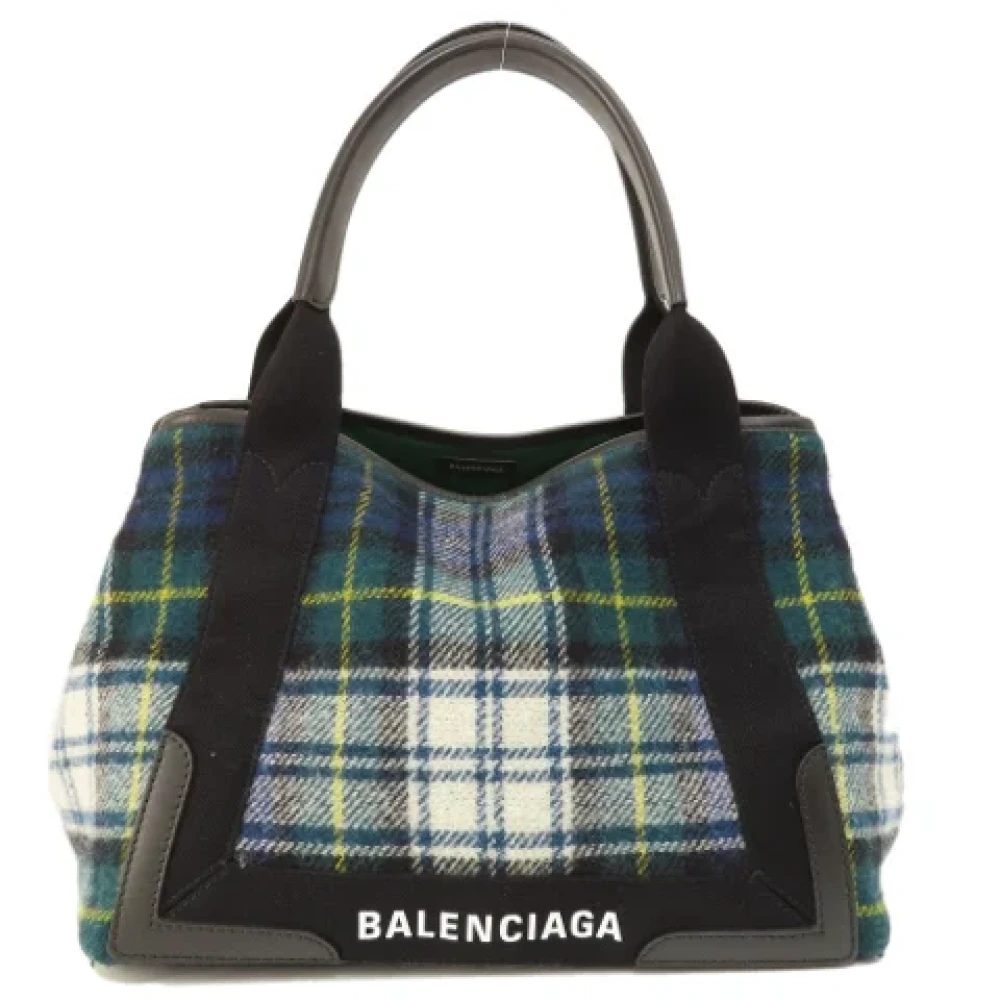 Balenciaga Vintage Pre-owned Wool balenciaga-bags Green Dames