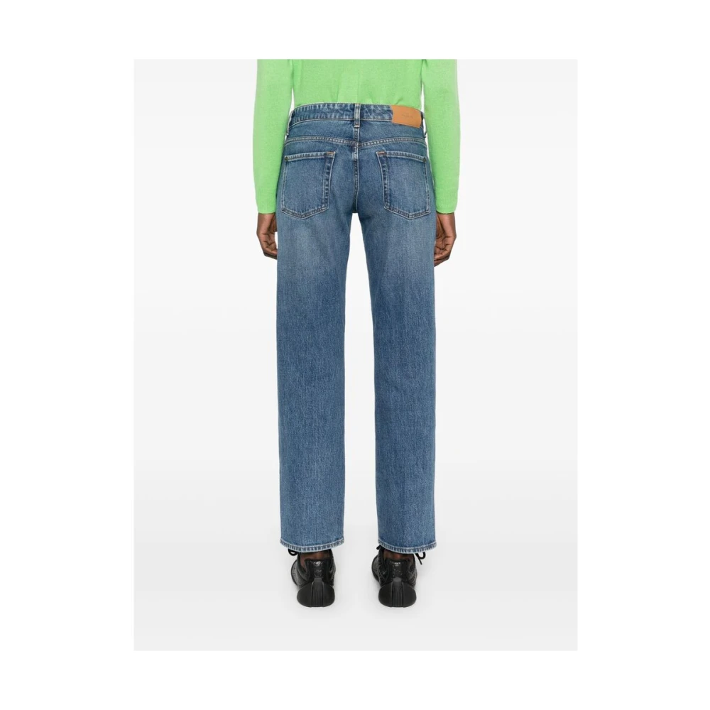 7 For All Mankind Jeans Straight Bleu Blue Dames