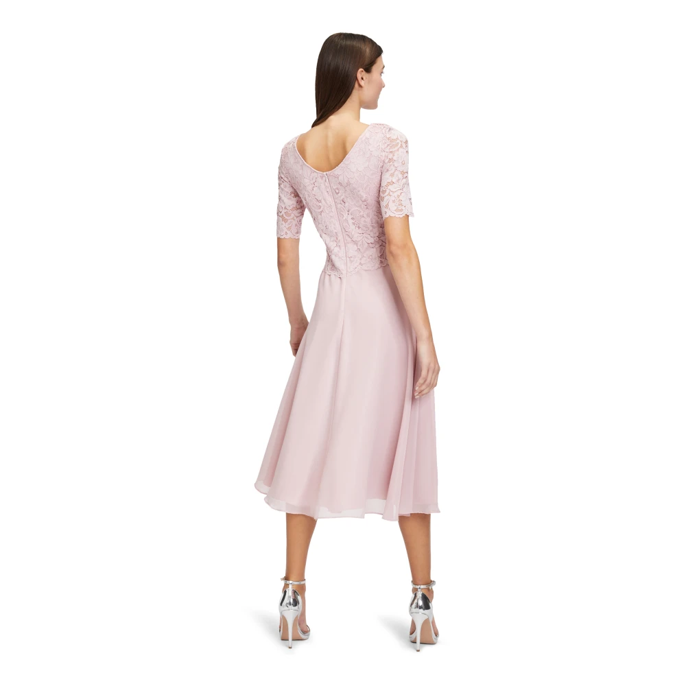 Vera Mont Kanten Cocktailjurk Glamour Chic Pink Dames