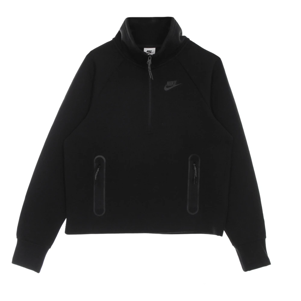 Nike Tech Fleece Coltrui Sweatshirt Zwart Black Dames
