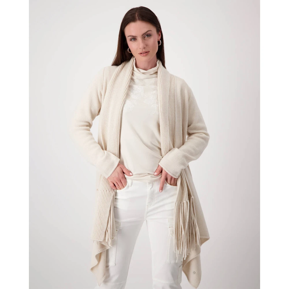 monari Cape Jacket 807868 Beige Dames