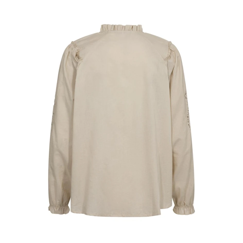 Freequent Stijlvolle Moonbeam Shirt Beige Dames