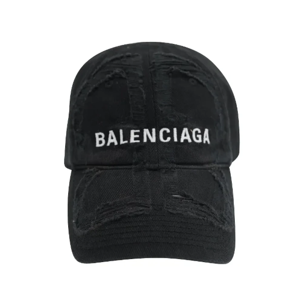Balenciaga Cotton hats Black Heren