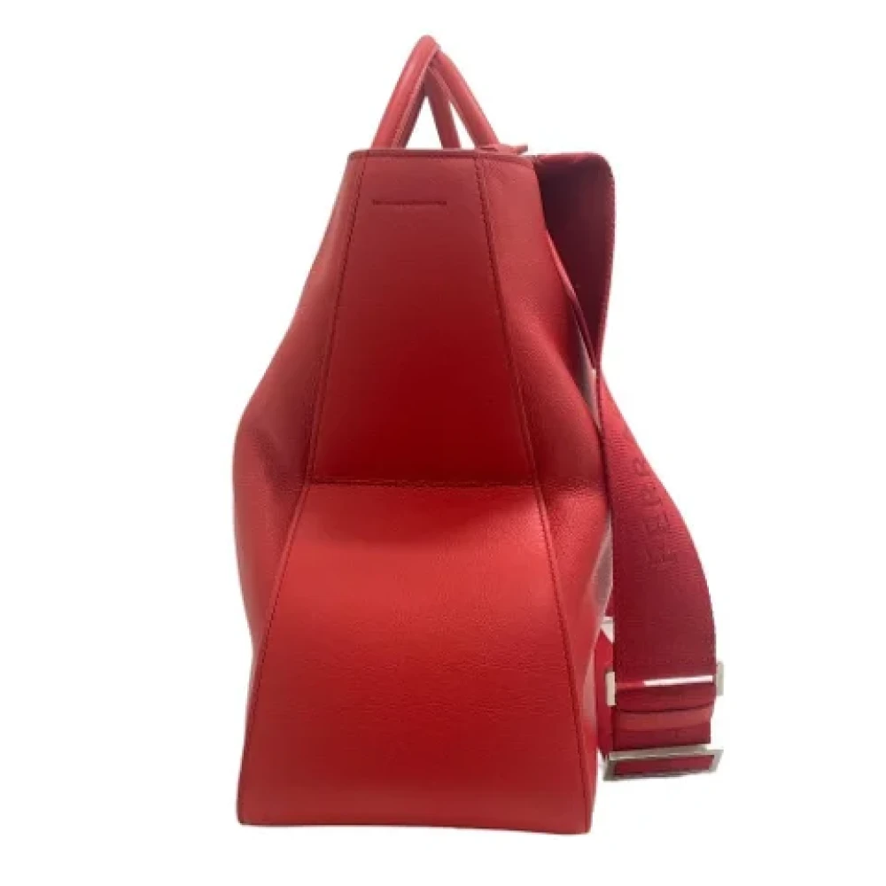 Salvatore Ferragamo Pre-owned Leather handbags Red Dames